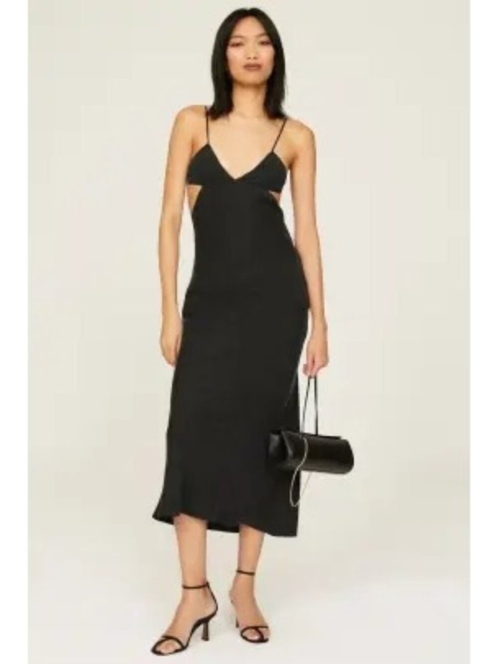R-209. THIRD FORM Paisley Triangle Midi Dress